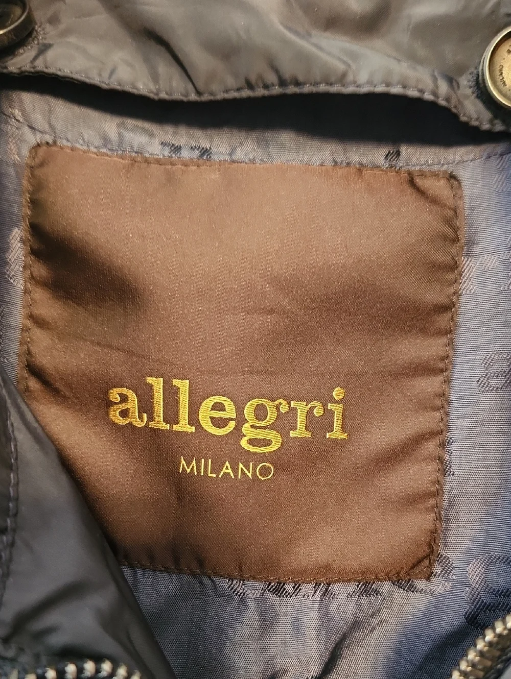 Allegri Milano Men's Black Brown Linen Blazer Vest Size 48EU/38US